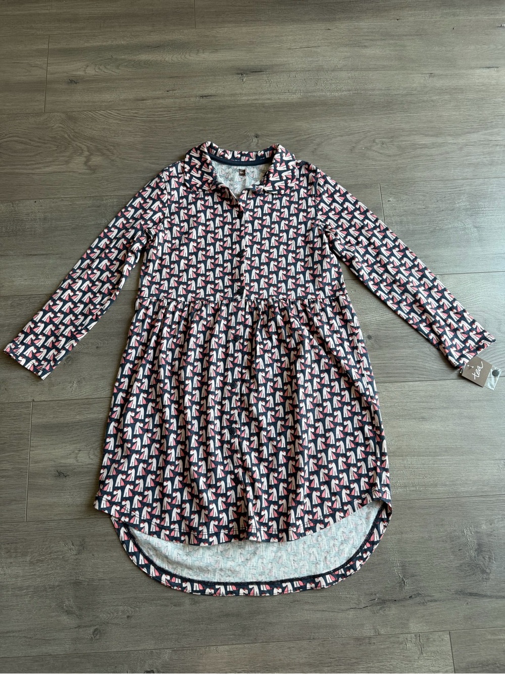NWT Tea Scottie Dog Shirtdress - size 8